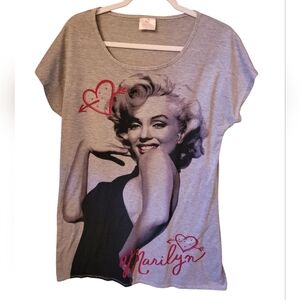 MARILYN MONROE Long T-Shirt Dress Sleepwear Size Large